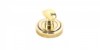 Aged Brass Round Thumbturn Set (Art Deco)
