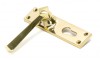 Polished Brass Straight Lever Euro Lock Set