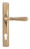 Polished Bronze Hammered Newbury Slimline Espag. Lock Set