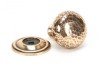 Polished Bronze Hammered Mushroom Cabinet Knob 32mm