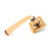 Polished Bronze Avon Round Lever on Rose Set (Square)