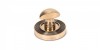 Polished Bronze Round Thumbturn Set (Beehive)