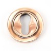 Polished Bronze Round Euro Escutcheon (Plain)