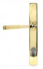 Polished Brass Avon Slimline Lever Espag. Lock Set