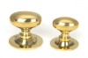 Aged Brass Oval Cabinet Knob 40mm