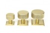 Polished Brass Brompton Cabinet Knob - 25mm (No rose)