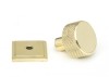 Polished Brass Brompton Cabinet Knob - 25mm (Square)