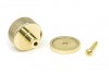 Polished Brass Brompton Cabinet Knob - 32mm (Plain)