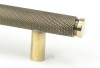 Aged Brass Full Brompton Pull Handle - Small