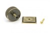 Aged Brass Brompton Cabinet Knob - 38mm (Square)