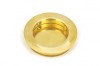 Polished Brass 60mm Plain Round Pull