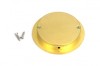 Polished Brass 75mm Plain Round Pull