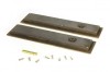 Aged Brass 250mm Plain Rectangular Pull - Privacy Set
