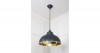 Hammered Brass Harborne Pendant in Soot
