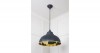 Smooth Brass Harborne Pendant in Soot