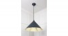 Smooth Brass Hockley Pendant in Soot