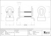 Satin Marine SS (316) 50mm Euro Door Pull (Back to Back fixings)