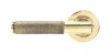 Aged Brass Brompton Lever on Rose Set (Plain) - Unsprung