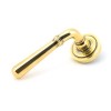 Aged Brass Newbury Lever on Rose Set (Art Deco) - U