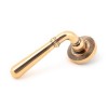 Polished Bronze Newbury Lever on Rose Set (Beehive) - U