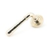 Pol. Nickel Hammered Newbury Lever on Rose Set (Beehive) - U