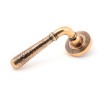 Pol. Bronze Hammered Newbury Lever on Rose Set (Beehive) - U