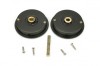 Aged Bronze 60mm Plain Round Pull - Privacy Set