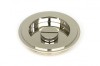 Polished Nickel 75mm Art Deco Round Pull - Privacy Set