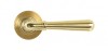 Polished Brass Newbury Lever on Rose Set (Beehive) - Unsprung