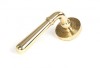 Polished Brass Newbury Lever on Rose Set (Beehive) - Unsprung