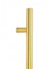 Aged Brass (316) 1.2m T Bar Handle Bolt Fix 32mm ÿ