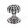 Natural Smooth Cabinet Knob (With Base) - Small