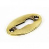 Aged Brass Oval Escutcheon