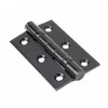 Black On Ss 3'' Ball Bearing Butt Hinge (Pair)