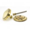 From The Anvil Aged Brass Art Deco Centre Door Knob