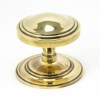 Aged Brass Art Deco Centre Door Knob