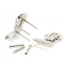 Polished Nickel 50mm Euro Door Pull (Back To Back Fixings)