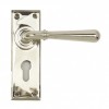 Polished Nickel Newbury Lever Euro Set