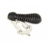 Ebony & Polished Nickel Beehive Escutcheon