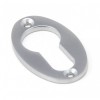 Satin Chrome Oval Euro Escutcheon