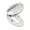 Satin Chrome Oval Escutcheon & Cover