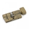 Aged Brass 30/30 5pin Euro Cylinder/Thumbturn KA