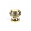 Aged Brass Beehive Cabinet Knob - Small