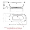 BC Designs 1580mm Acrylic Boat Bath