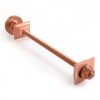 Cast Iron Radiator Luxury Wall Stay Bracket - Brushed Copper