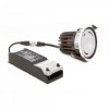 8 Pack - Brushed Chrome LED Downlights, Fire Rated, Fixed, IP65, CCT Switch, High CRI, Dimmable