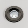 Black Nickel LED Downlights, Fire Rated, Fixed, IP65, CCT Switch, High CRI, Dimmable