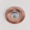 10 Pack - Brushed Copper LED Downlights, Fire Rated, Fixed, IP65, CCT Switch, High CRI, Dimmable