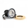8 Pack - Polished Brass LED Downlights, Fire Rated, Fixed, IP65, CCT Switch, High CRI, Dimmable
