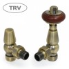 Windsor Traditional  Radiator Valve - Antique Brass (Angled )